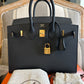 Birkin 25 Box Black GHW *SOLD*