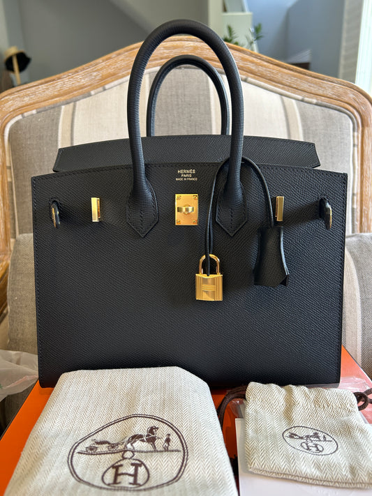 Birkin 25 Box Black GHW *SOLD*