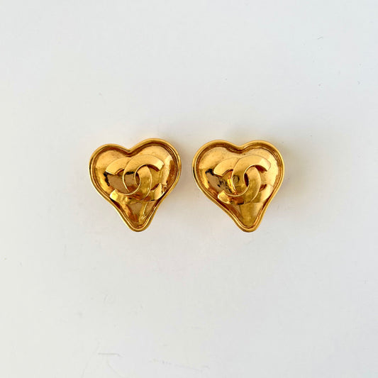 Chanel Heart Earrings