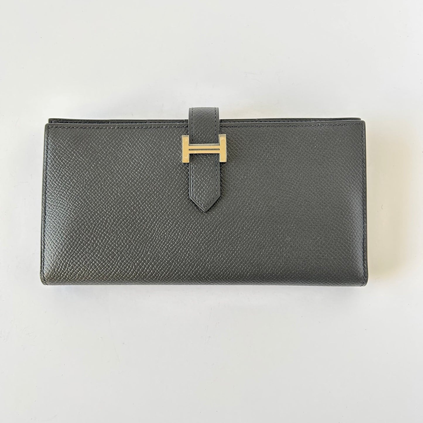 Hermes Bearn Soufflet Veau Epsom Noir