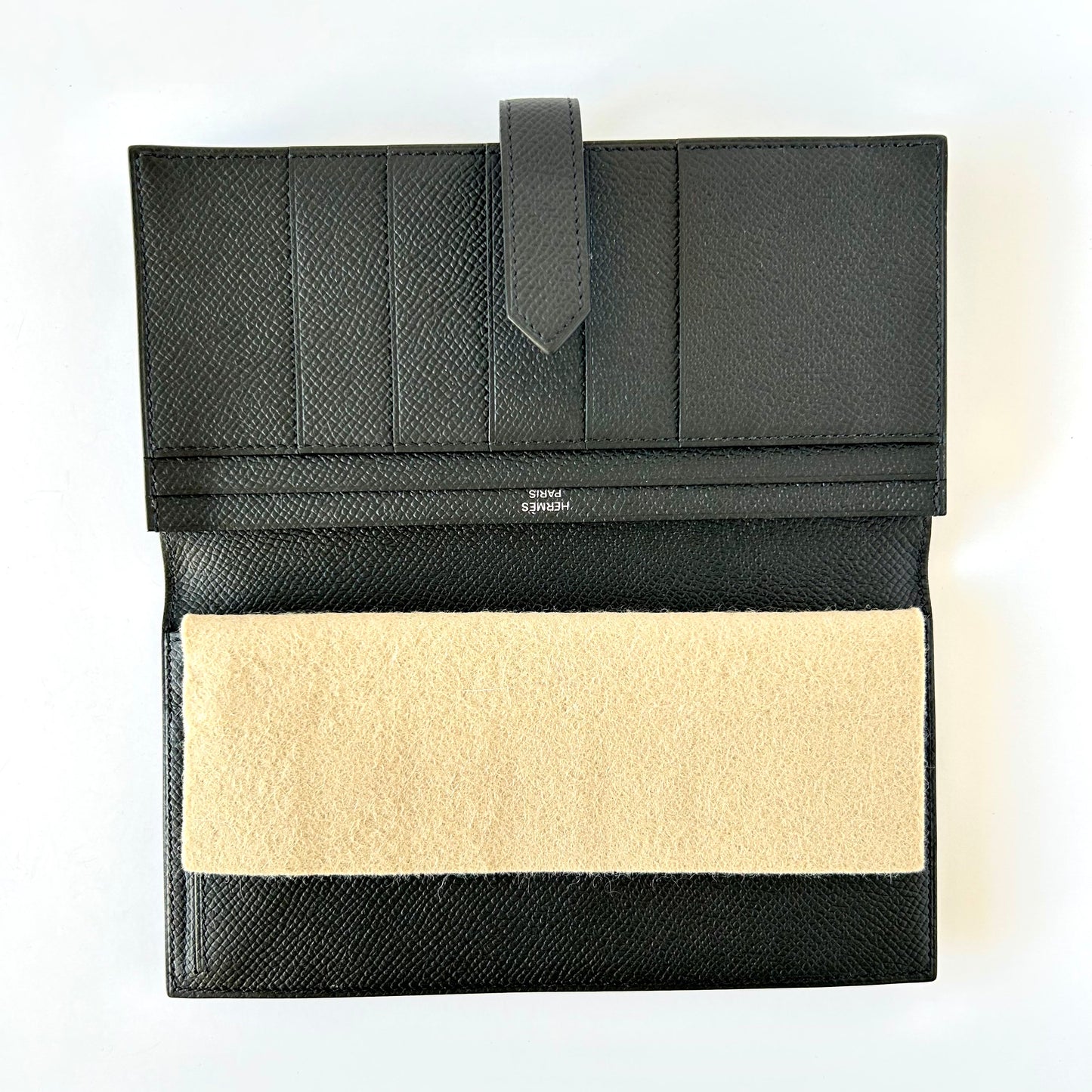 Hermes Bearn Soufflet Veau Epsom Noir