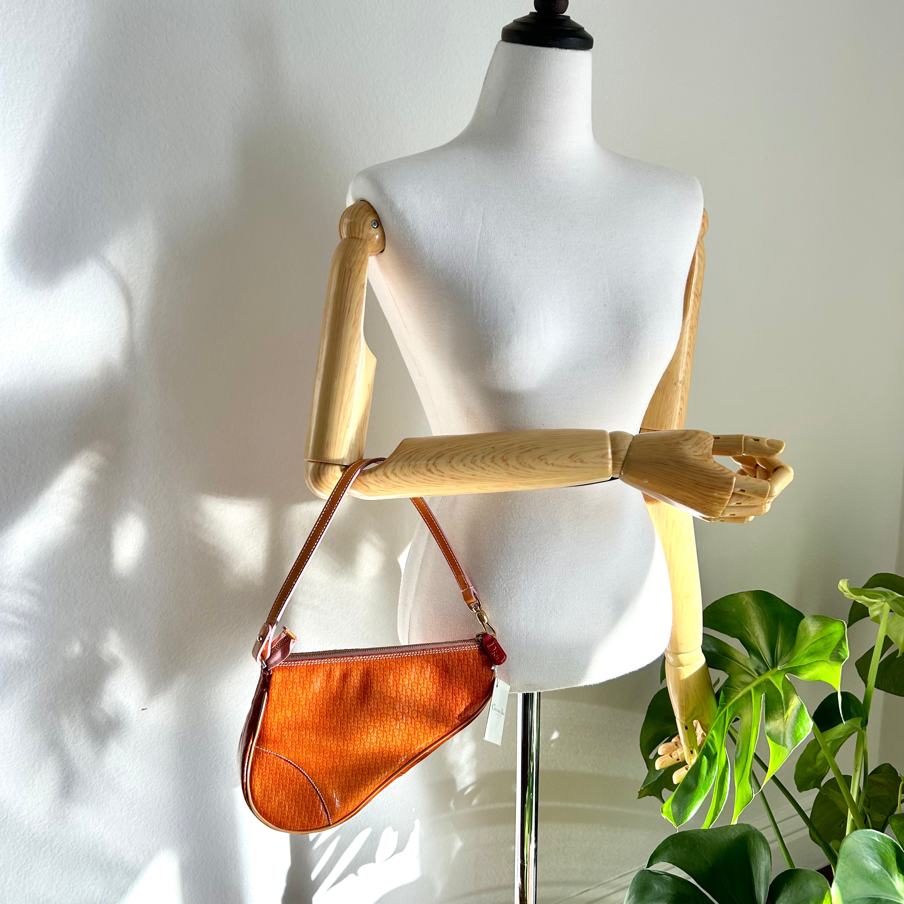 Dior saddle bag orange new arrivals