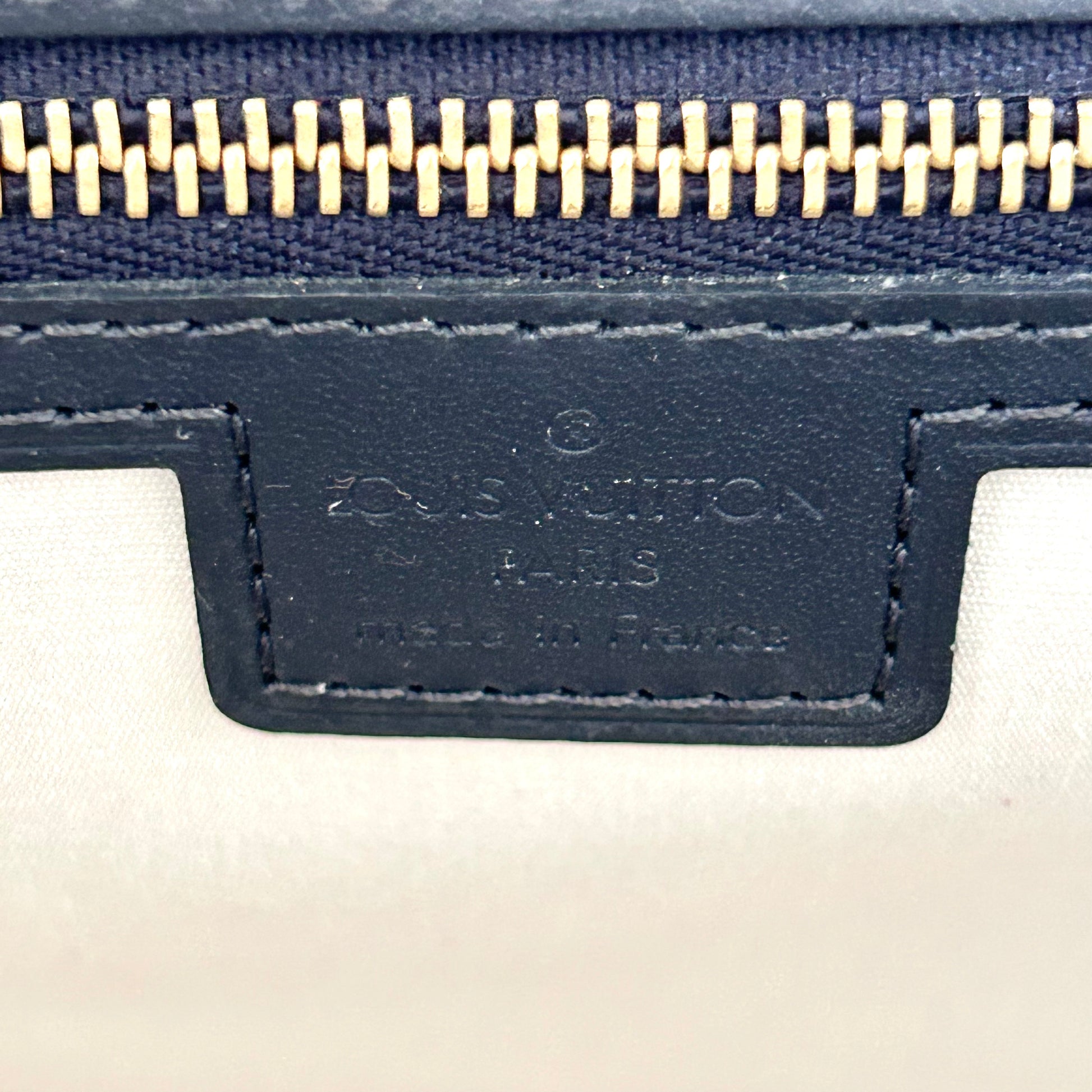 Louis Vuitton Navy Blue Monogram Mini Lin Josephine PM Boston Bag 296lvs513