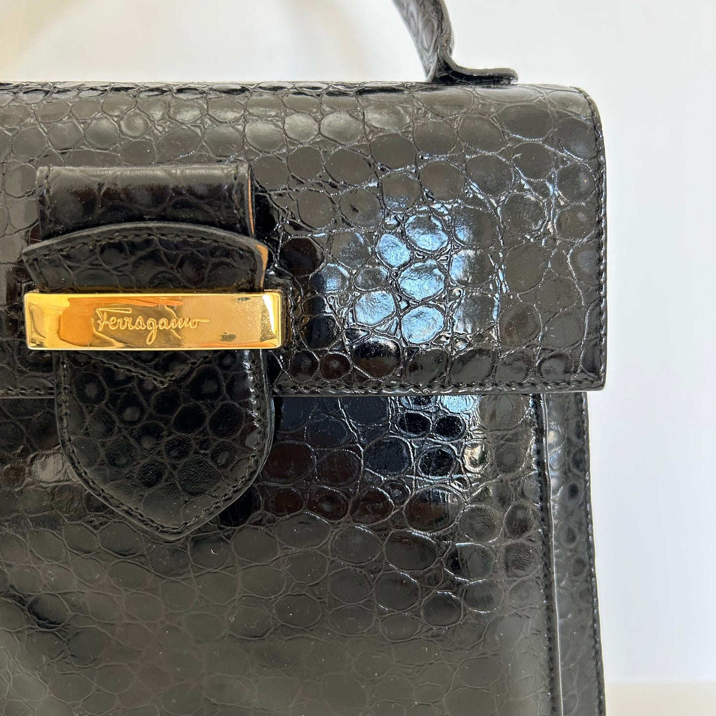 Salvatore Ferragamo Lizard Shoulder Bag