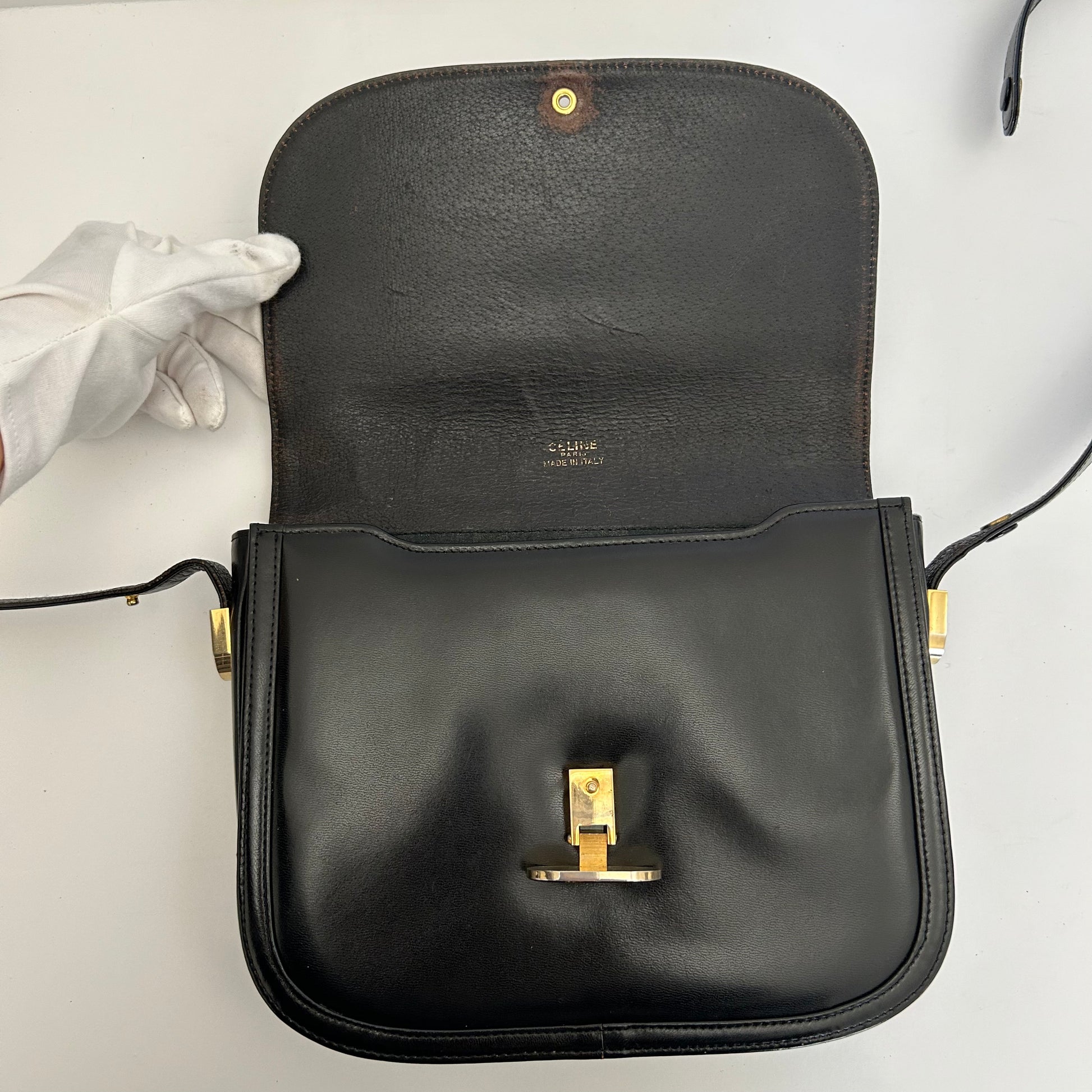 Celine C Macadam Horse Carriage Shoulder Bag (SHG-33233) – LuxeDH