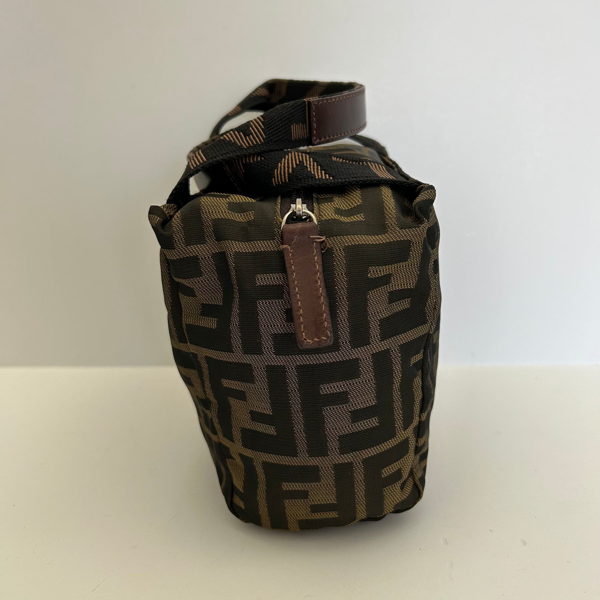 Fendi Vintage FF Zucca Canvas Mini Cosmetic Bag